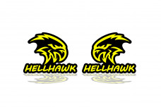 Badges for fenders with logo Hellhawk (type 3)