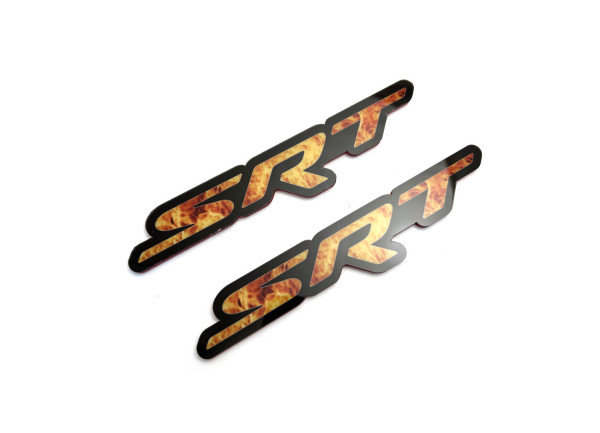Badges for fenders with logo SRT - (type Fire)