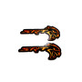 Badges for fenders with logo SRT Hellcat - (type Fire) Badges for fenders with logo SRT Hellcat - (type Fire)
