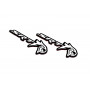 Badges for fenders with logo SRT Trackhawk
