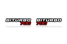 Badges for fenders with logo BiTurbo 700