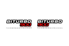 Badges for fenders with logo BiTurbo 900