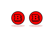 Badges for fenders with logo Brabus (type 3)