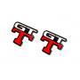 Badges for fenders with logo GT-T