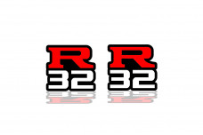 Badges for fenders with logo R32