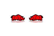 Badges for fenders with logo Jimny Rhino