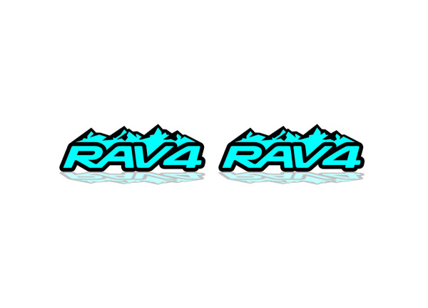 Badges for fenders with logo Rav4 (type 2)