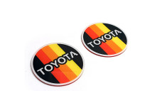 Badges for fenders with logo Toyota TRD Tricolor (type 3)
