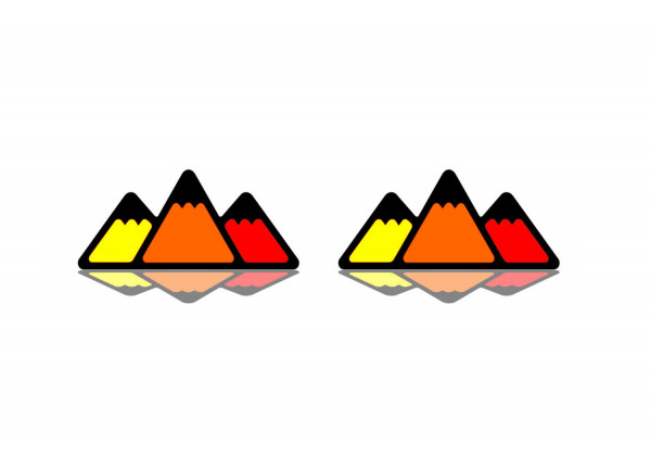 Badges for fenders with logo TRD Tricolor (type 2)