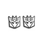 Badges for fenders with logo Decepticon