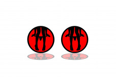 Badges for fenders with logo Girl Taking Off Panties Badges for fenders with logo Girl Taking Off Panties