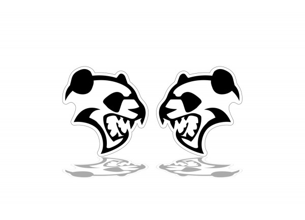 Badges for fenders with logo Hell Panda