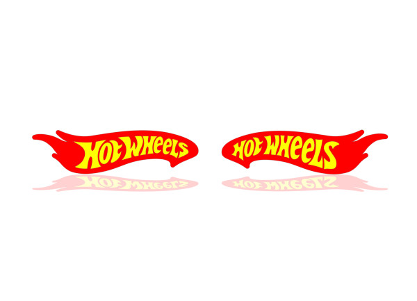 Badges for fenders with logo Hot Wheels