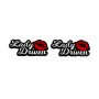 Badges for fenders with logo Lady Driven