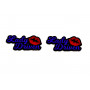 Badges for fenders with logo Lady Driven