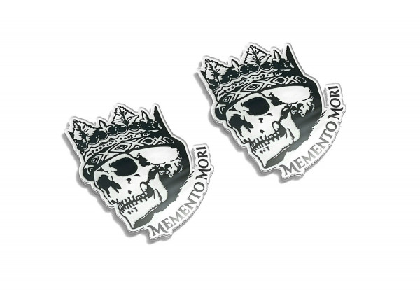 Badges for fenders with logo Memento Mori