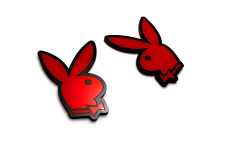 Badges for fenders with logo Playboy