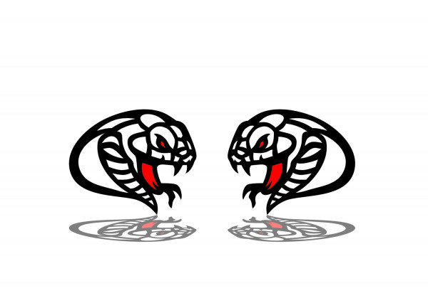 Badges for fenders with logo Snake