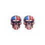 Badges for fenders with logo USA Flag Skull