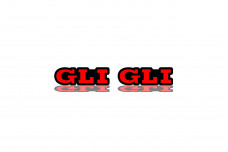 Badges for fenders with logo GLI