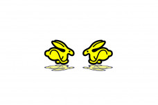 Badges for fenders with logo Volkswagen Rabbit