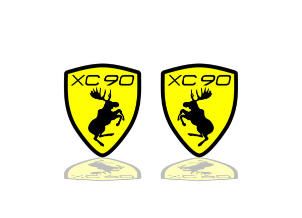 Badges for fenders with logo Elk for Volvo XC90 II (type 2)