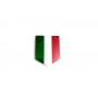 Car emblem (shield) with flag of Italy