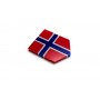 Car emblem (shield) with flag of Norway Car emblem (shield) with flag of Norway