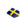 Car emblem (shield) with flag of Sweden