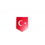 Car emblem (shield) with flag of Turkey Car emblem (shield) with flag of Turkey