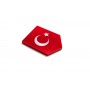 Car emblem (shield) with flag of Turkey Car emblem (shield) with flag of Turkey