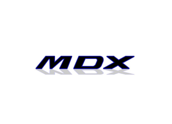 Rear Badge with logo Acura MDX II 2006-2013 - (MIXT design)