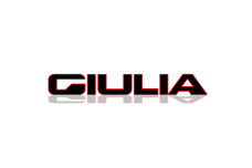 Rear Badge with logo Alfa Romeo Giulia - (MIXT design)