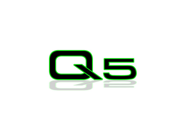Rear Badge with logo Audi Q5 - (MIXT design)