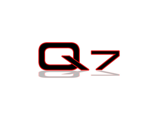Rear Badge with logo Audi Q7 (type 1) - (MIXT design)