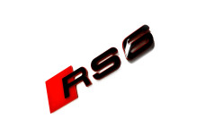 Rear Badge with logo Audi RS6 (type 1) - (MIXT design)