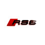 Rear Badge with logo Audi RS6 (type 1) - (MIXT design)