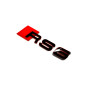 Rear Badge with logo Audi RS6 (type 1) - (MIXT design)