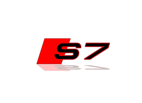 Rear Badge with logo Audi S7 - (MIXT design)