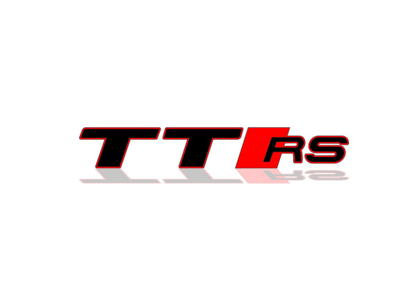 Rear Badge with logo Audi TT RS - (MIXT design)