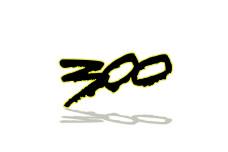 Rear Badge with logo 300 type 2 - (MIXT design)