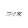 Rear Badge with logo 345 type 1 - (MIXT design)