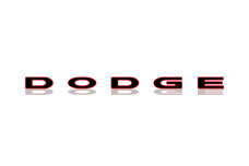 Rear Badge with logo Dodge (letters) for Challenger - (MIXT design)
