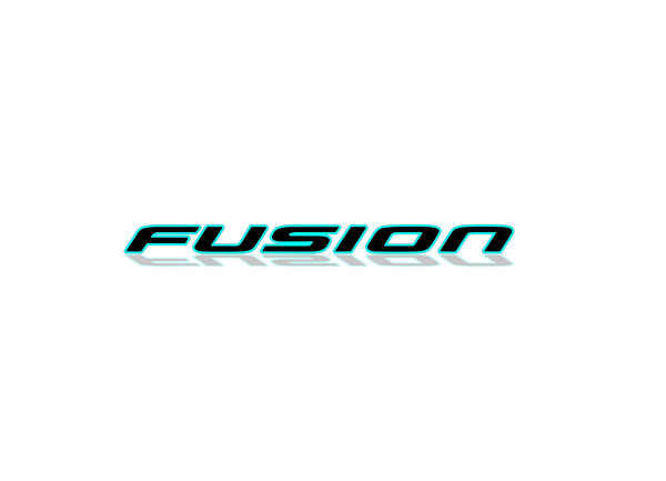 Rear Badge with logo Ford Fusion II (USA) 2012+ - (MIXT design)