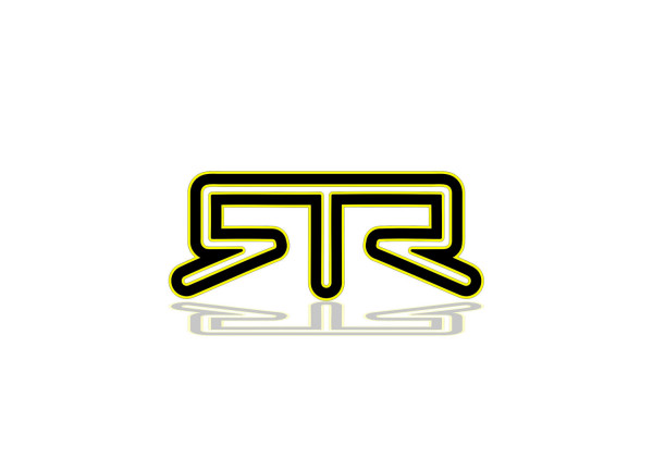 Rear Badge with logo RTR (type 2) - (MIXT design)
