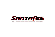 Rear Badge with logo Hyundai SantaFe II 2006-2012 - (MIXT design)