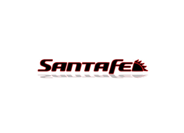 Rear Badge with logo Hyundai SantaFe II 2006-2012 - (MIXT design)