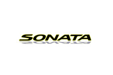 Rear Badge with logo Hyundai Sonata VII LF 2014-2017 - (MIXT design)