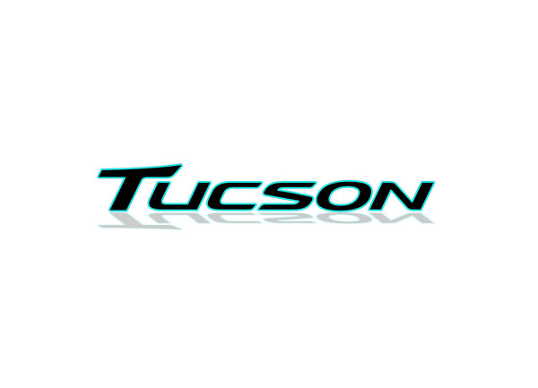 Rear Badge with logo Hyundai Tucson 2015-2020 - (MIXT design)