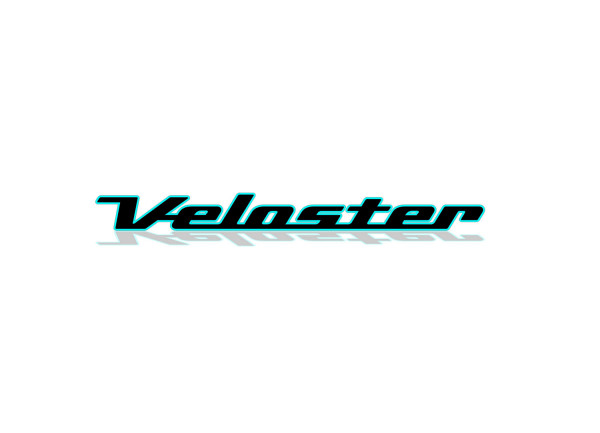 Rear Badge with logo Hyundai Veloster I 2011-2017 - (MIXT design)